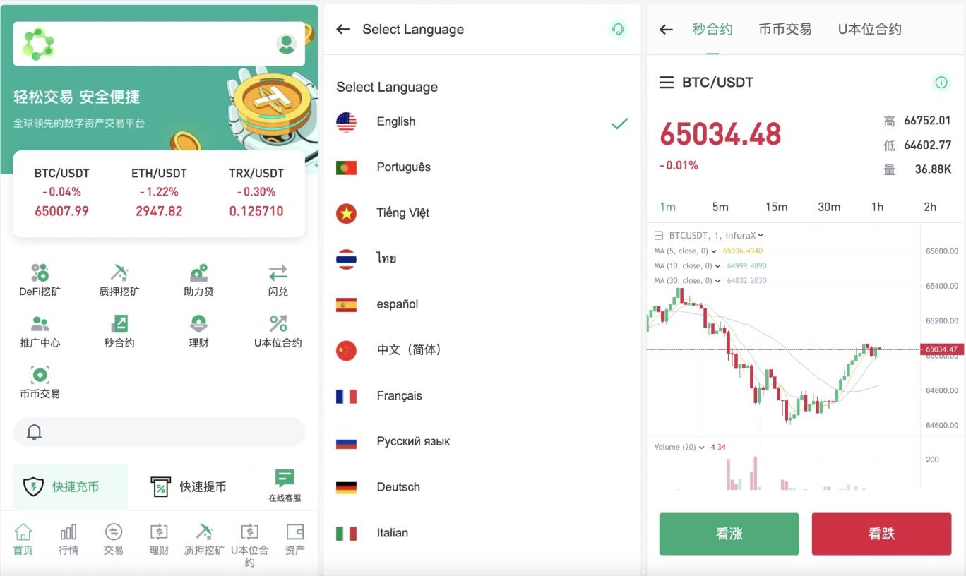 多语言秒u授权交易所源码/带前端uniapp源码 支持秒合约/币币/U本位合约/DeFi挖矿/质押挖矿/借贷/理财/Ai智能控盘/交易所miaou