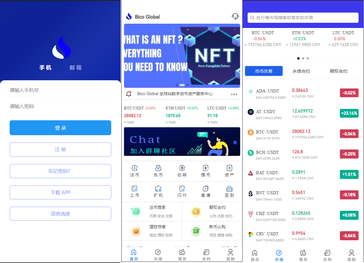 多语言java原生交易所系统/秒合约/IEO/质押/全开源交易所下载